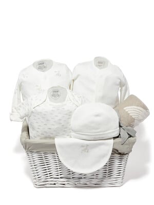 Baby Gift Hamper - Duckling outfit set & Knitted Blanket (0-3 months)